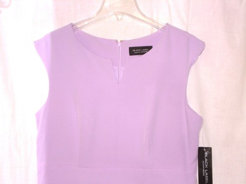 NWT's ~ Black Label by EVAN PICONE ~ Lilac Sleeveless Dress Knee-Length SIZE 14 - Picture 2 of 3