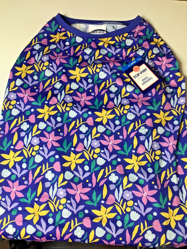 New Floral Dog Shirt Pet T-Shirt Doggy Puppy Cute Clothing XL Outfit