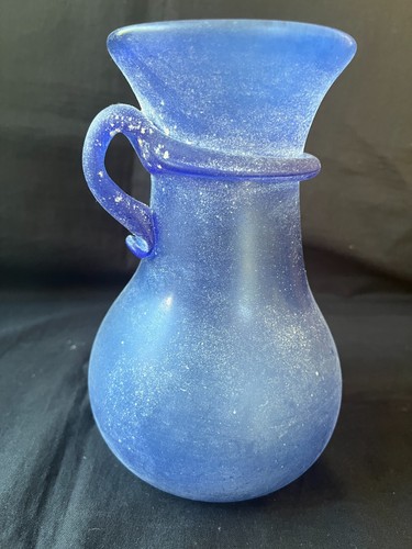 ancien vase murano A scavo en verre de seguso. Pontil - Photo 5 sur 8