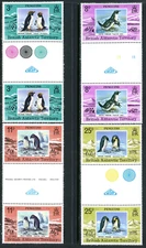 British Antarctic Territory BAT 1977 Penguins Gutter Set Scott 64-67 MNH U777