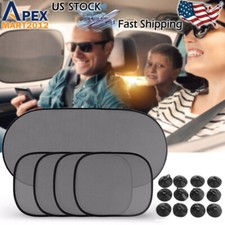 5pcs Car Sun Shade Side Rear Window Baby Mesh Visor Windshield Uv Shield Cover