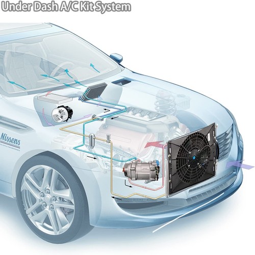 Universal Auto Car Heat &Cool Underdash Air Conditioning Conditioner 12V A/C Kit - Picture 5 of 12