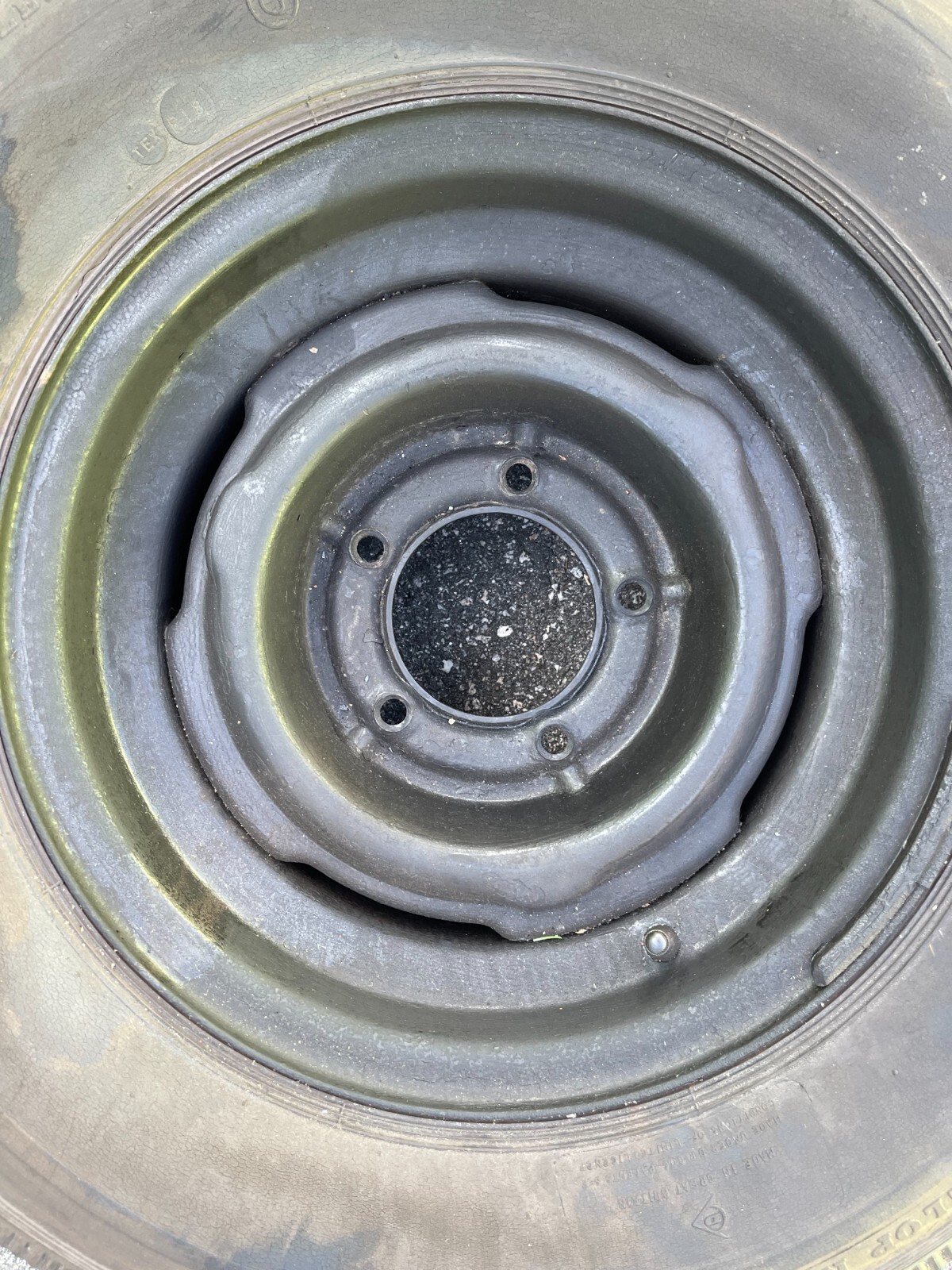 1955-1966 Rolls Royce Silver Cloud Spare Wheel and Tire With Original Tire