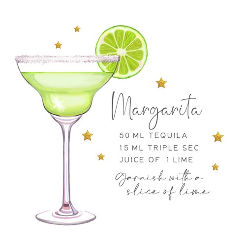 14 6x6 Cocktail Recipe Greeting Cards - Picture 8 of 15