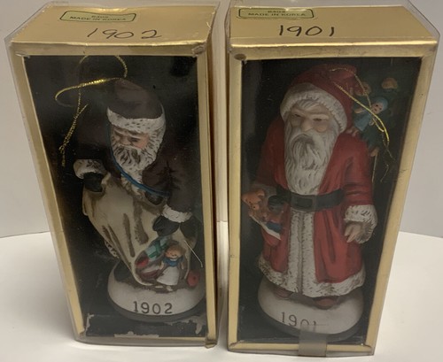 Vintage Memories of Santa, 2 Porcelain Figures-1901 & 1902, 1984 Christmas EveTM - Bild 7 von 7