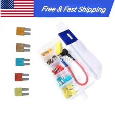 Car Mini 32V Micro2 In-line Fuse Holder Fuse Tap Fuse Puller & Micro2 Fuse Set-d