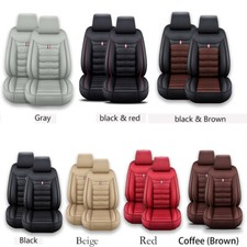 For Buick Car Seat Covers 5 Seat Full Set Waterproof Leather Front Rear Cushion