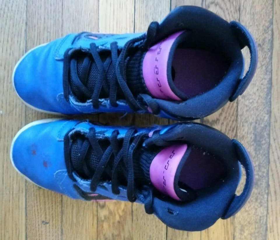 Niños Nike Air Jordan 6-17-23 (GS) Hyper Royal/Negro Hyper Violet 428818-400  Foto 3 de 4