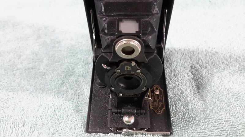 Kodac #2  folding  Hawkeye  camera,  cartridge, pat. 1910