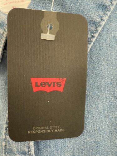 Levi's Women's Odessa Long Sleeve Relaxed Fit Button Up Shirt Blue Size M NWT - Picture 12 of 14