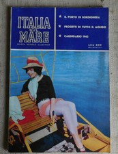 Italia sul mare rivista nautica illustrata n.8 agosto 1962