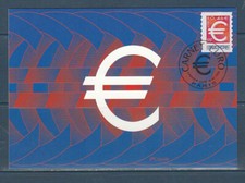 carte  1er jour  euro de carnet  autocollant   75   Paris    1999