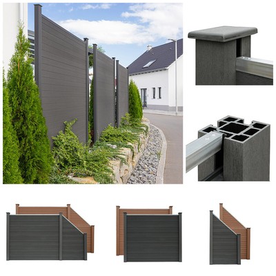 Home Deluxe Wpc Zaun Sichtschutzzaun Windschutzzaun Lamellenzaun Gartenzaun Ebay