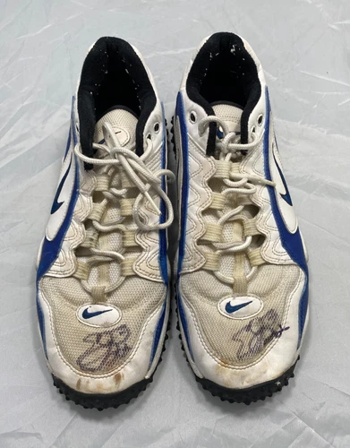 Emmitt Smith Autographed Practice-Used Pair of Nike Turf Shoes - Dallas Cowboys