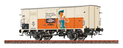 Brawa H0 49897 Covered Freight Car G10 Of The DB With Fischer Dowels Advertising