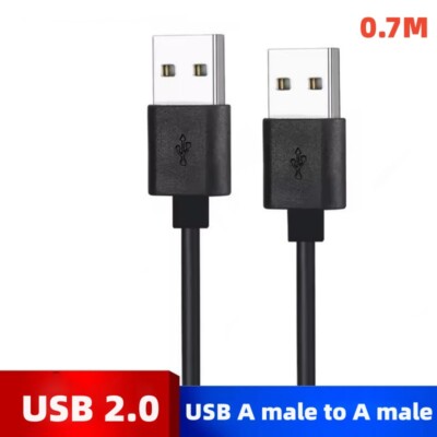 USB 2.0 Data Extension Cable Type A Male to Male M-M Connection Cord for Laptop