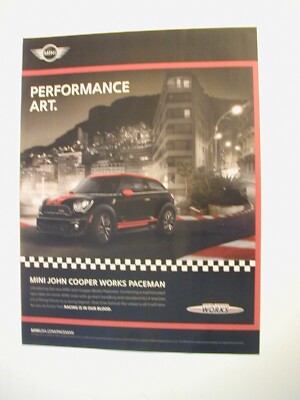 2013 Mini Cooper Mini John Cooper Works Paceman 2013 PRINT AD LO59