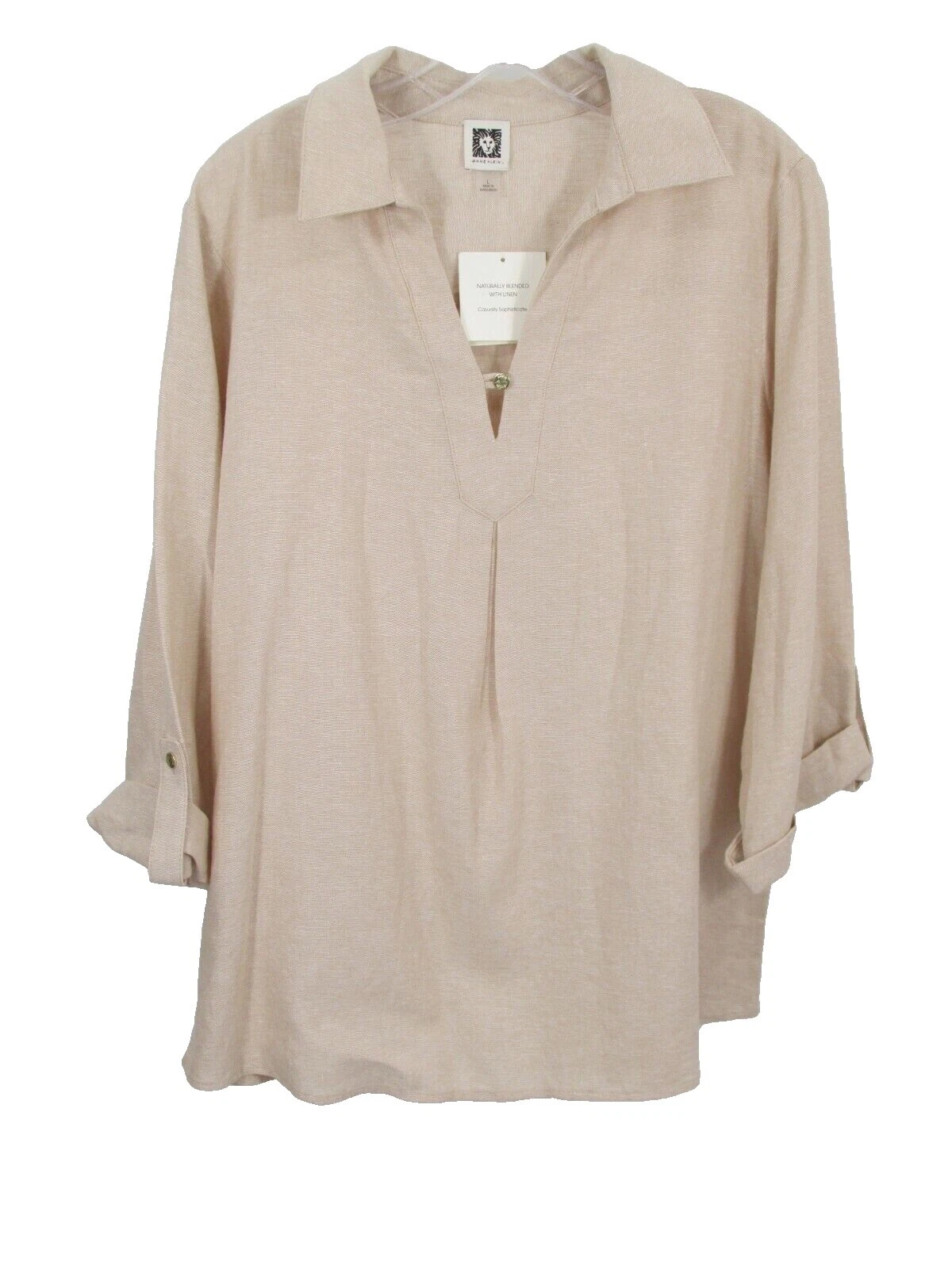 Blusa de Lino Anne Klein para mujeres
