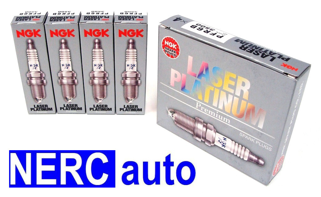 NGK LASER PLATINUM Platinum Spark Plugs PFR7H10 3978 Set of 4