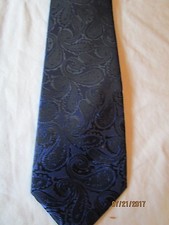 Versa Blue Paisley Silk Neck Tie