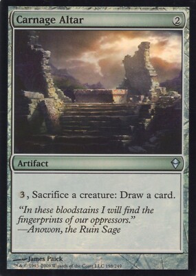 1X CARNAGE ALTAR FOIL 198/249 ZENDIKAR MTG MAGIC NM X1 (yourdeckbuilder)