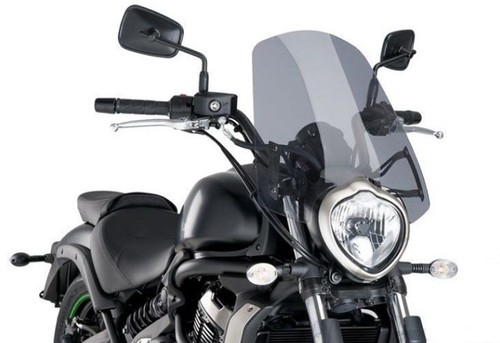Windscreen Windshield Screen w/Bracket For 2015-2024 Kawasaki Vulcan S EN 650 GR - Picture 6 of 7