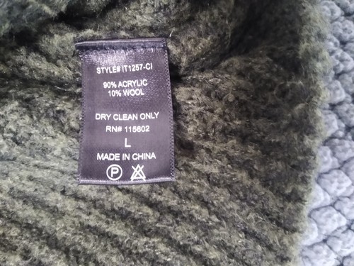 Lush brand button up knit sweater mens size Large - 第 6/8 張圖片