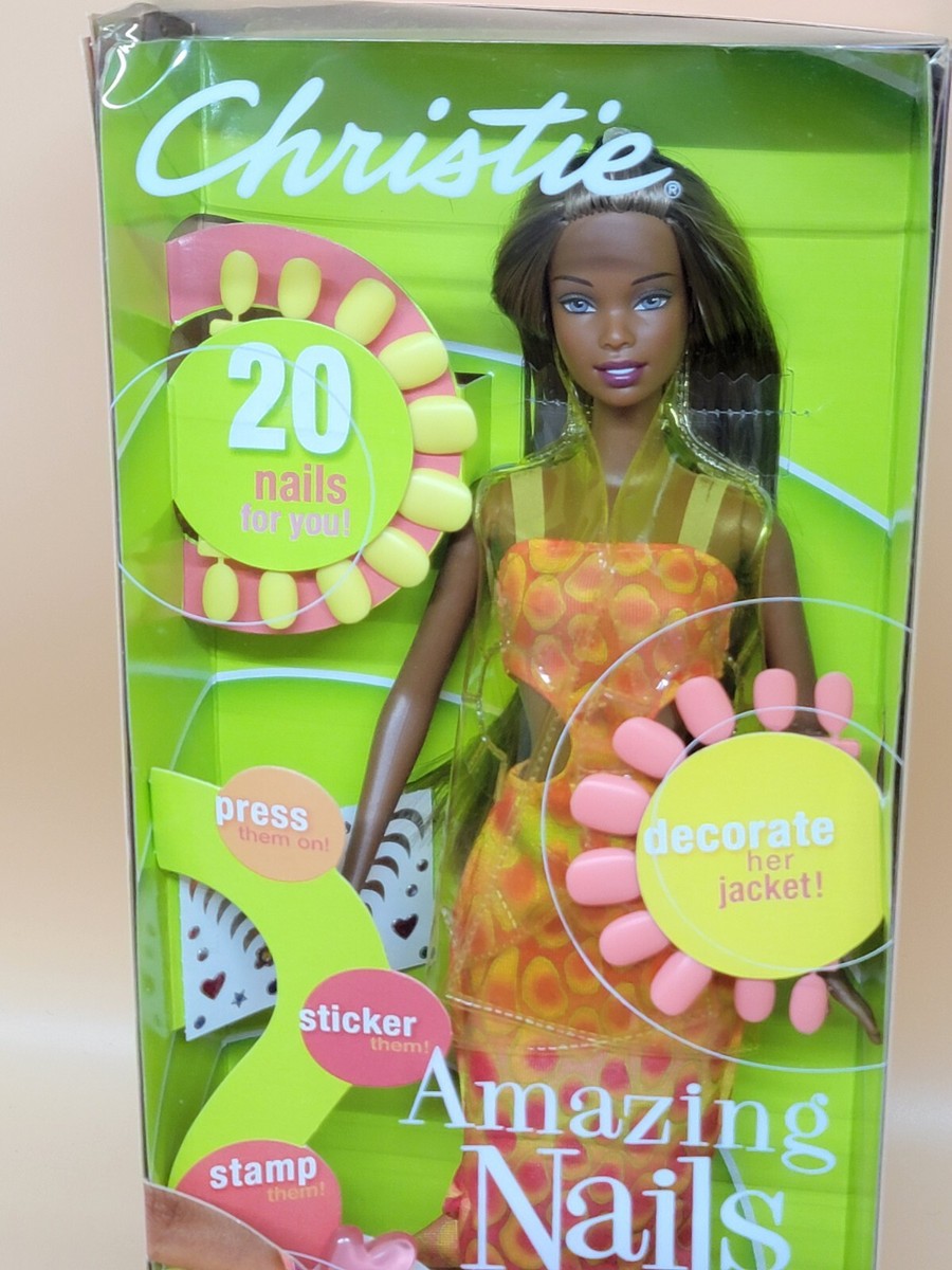 Barbie Christie Amazing Nails De 2001 - Poupée Mattel Proche Du Neuf