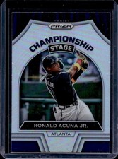 2022 Panini Prizm Ronald Acuna Jr. Championship Stage Silver #CS-1 Braves