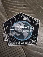 SPACEX AUTHENTIC EMPLOYEE PATCH CRS-15  SPACEX FALCON 9 DRAGON 
