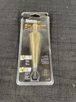 Plumb Bob Johnson Level 16oz Brass Contractor 116 40-0676 New
