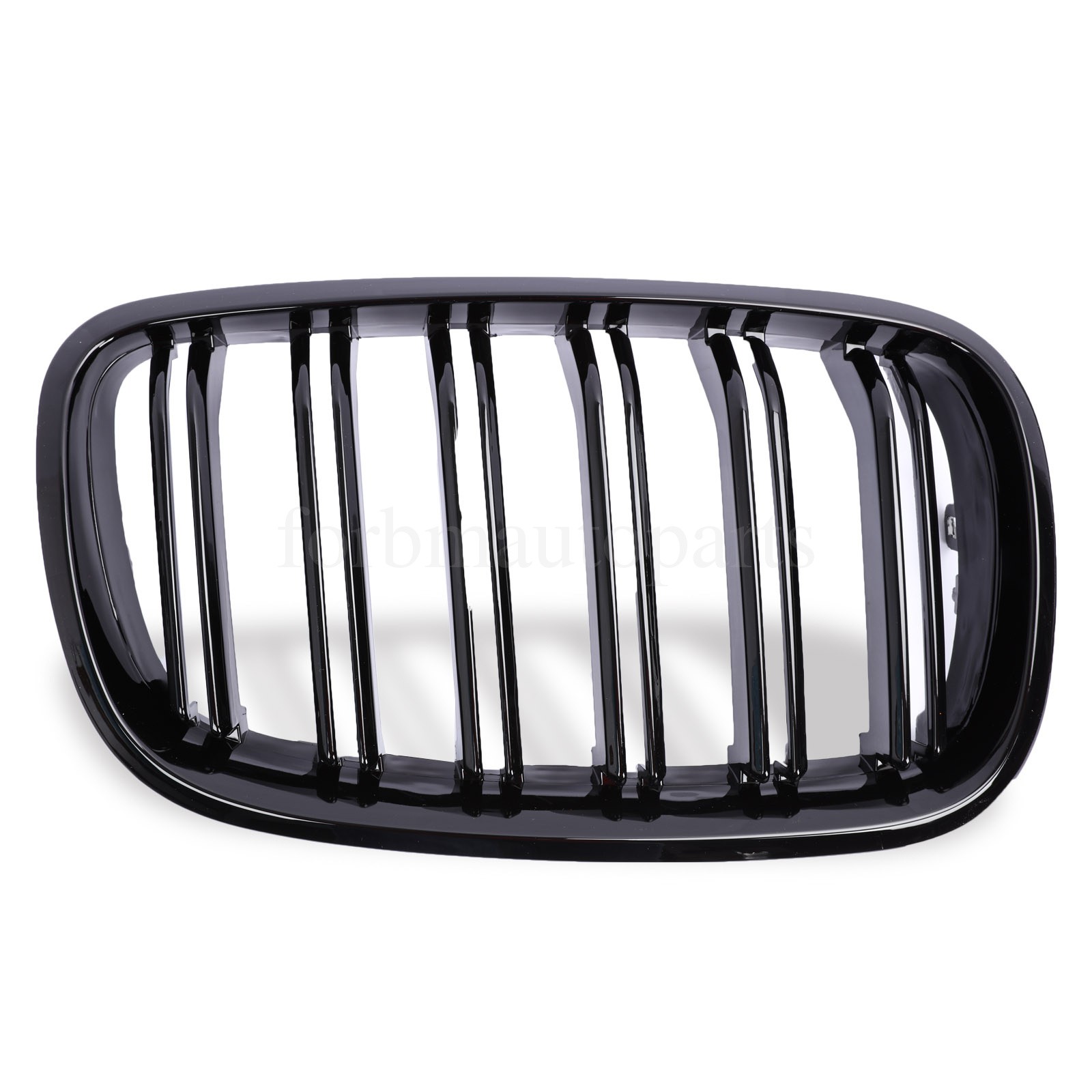 Front Kidney Grill Grille Dual Slats Gloss Black For BMW E70 E71 X5 X6 2007-2013