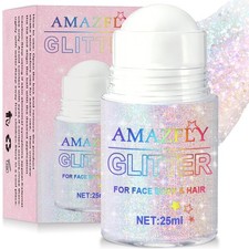 Roll on Holographic Body Glitter Gel for Face Hair Color Changing Festival Gel