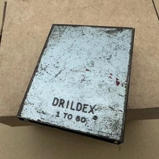 Vintage Huot St. Paul Drill Index Drildex 1 To 60 Empty Case Only Missing Insert