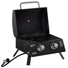 Outsunny 2 Burner Gas Grill Portable BBQ Fold...