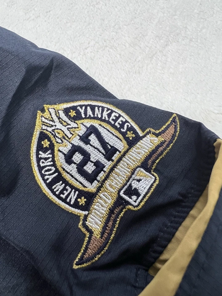 NY Yankees 27 Campeones del Mundo Majestic Cool Base MLB Pullover Rompevientos Chaqueta 2XL Foto 4 de 4