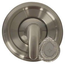 Tub  Shower Trim Kit,For Moen Faucets,Brushed Nickel With Acrylic  Metal Handl