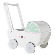 Wooden Baby Push Walker for 1 Year Old and Up, Toddler Shopping Cart Push Toys f