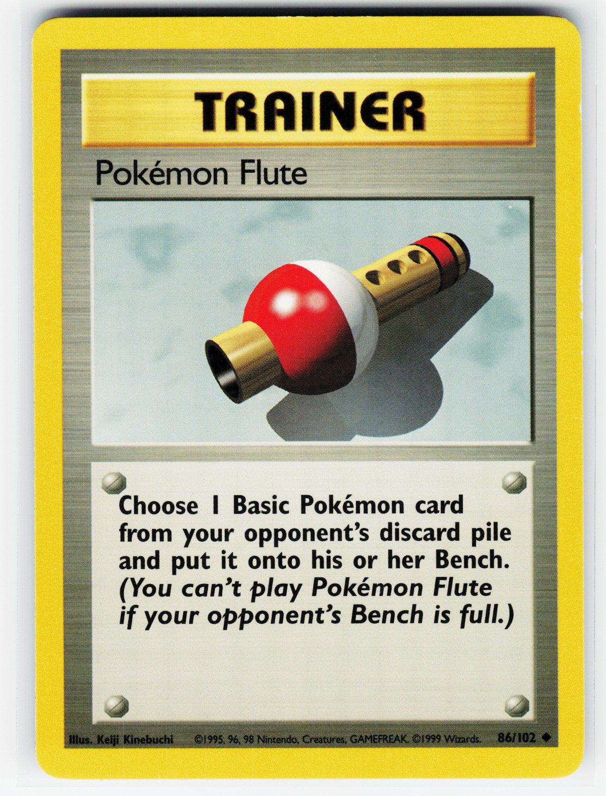 Base Set #086/102 Pokemon Flute