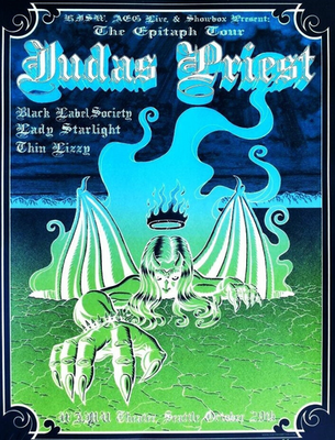 2011 JUDAS PRIEST CONCERT POSTER WALL ART PRINT ALERNATE VERSION