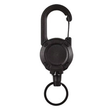 Portable Retractable Buckle Keychain Carabiner Badge Holder Portable Telescopic