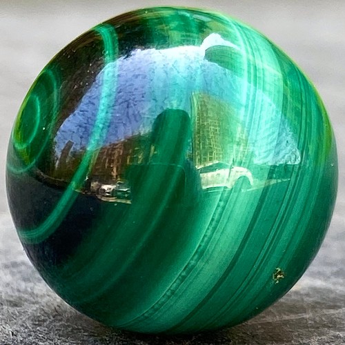 17G Natural malachite ball quartz crystal energy ball Divination meditation - Picture 2 of 12