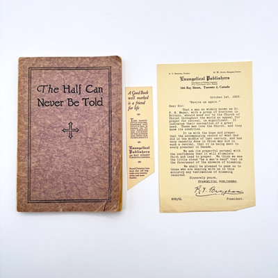 The Half Can Never Be Told 1927 Grace Woods World Wide Revival Prayer Movement