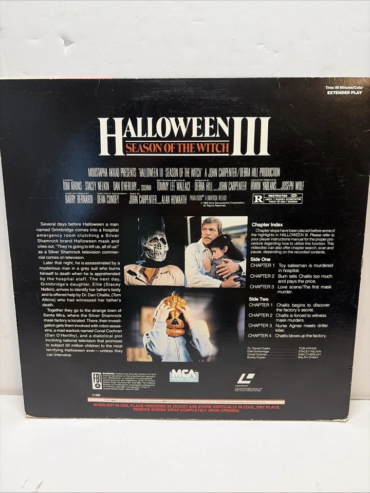 LASERDISC HALLOWEEN III SEASON OF THE WITCH - 1983 MCA Home Video Foto 2 de 4