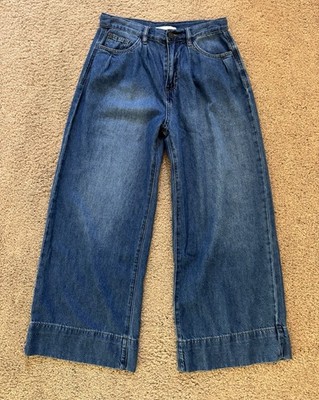 Habitual Wide Leg Crop Jeans Size 2 / 26 Lightweight NEW