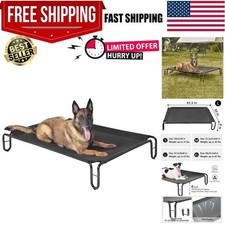 Elevated Outdoor Dog Bed - Raised Bed for Large Dogs, Waterproof Cot Easy to ...