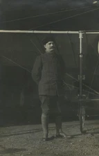 Bordeaux Aviation Croix d'Hins Captain Bellenger Autograph Photo & Postcard 1911