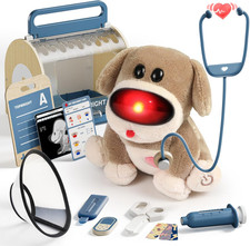 Doctor Kit for Toddlers 3-5, Pretend Play Doctor Toys with Sounds  Reactions, E