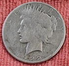 1922 D Peace Dollar VF condition #64