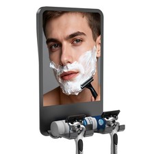 Shower Mirror for Shaving Fogless with Multifunctional Storage for Razor and ...